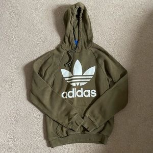 Army green adidas hoodie